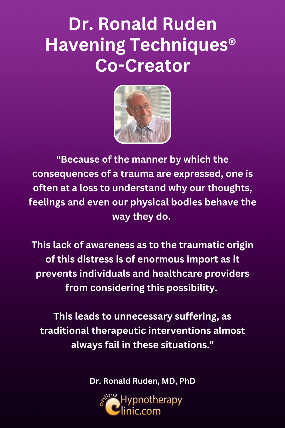 dr ronald ruden havening techniques