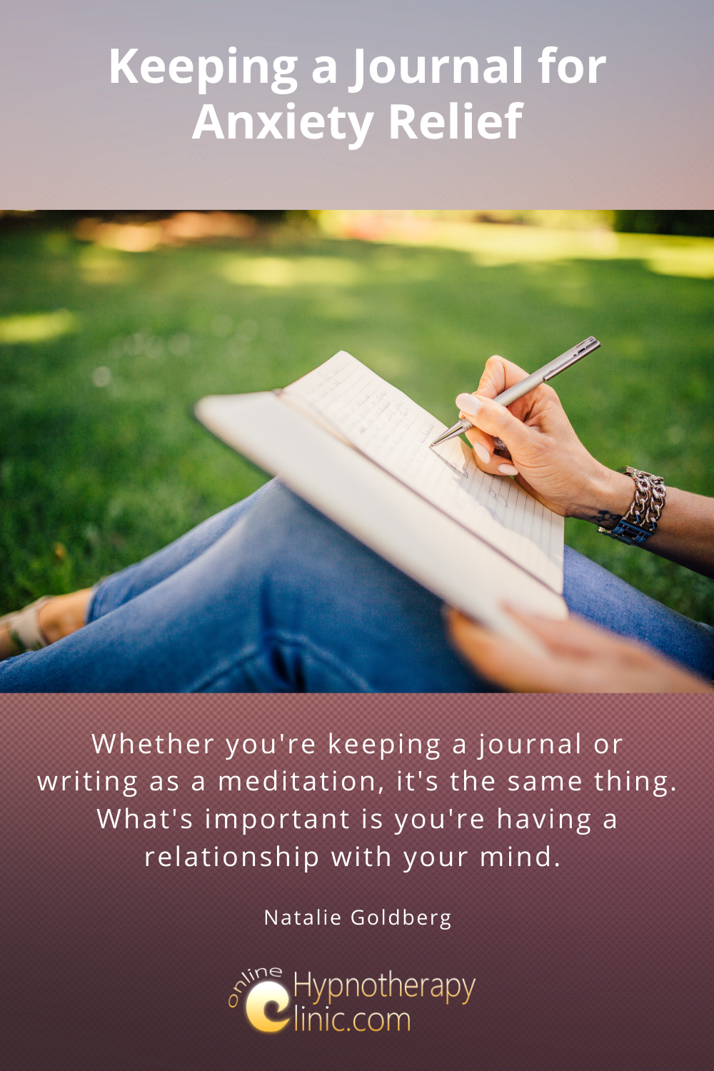 keeping a journal for anxiety