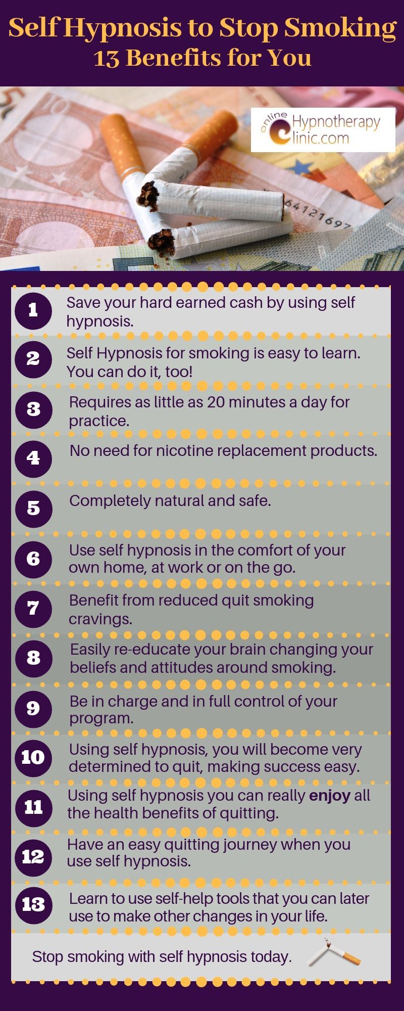 Self Hypnosis to Stop Smoking 13 Benefits You Can Expect